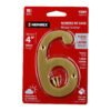 436843 43684 - Número 6 de latón sólido 4", HERMEX