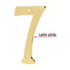 43685 - Número 7 de latón sólido 4", HERMEX