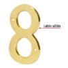 43686 - Número 8 de latón sólido 4", HERMEX