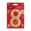 43686 - Número 8 de latón sólido 4", HERMEX