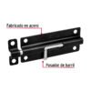 436961 43696 - Pasador de barril 5" de acero acabado negro, HERMEX