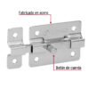 437131 43713 - Pasador de barra plana 2" acabado cromo, HERMEX