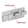 43714 - Pasador de barra plana 3" acabado cromo, HERMEX