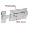 43720 - Pasador de barra plana 4" acabado cromo, HERMEX
