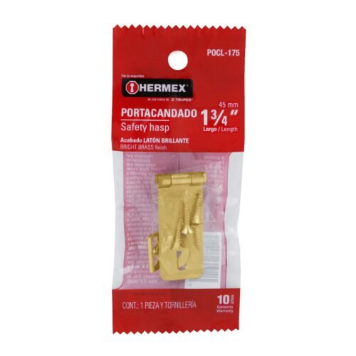 437303 43730 - Portacandado de acero latonado 1-3/4", HERMEX