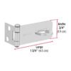 437312 43731 - Portacandado de acero zincado 1-3/4", HERMEX