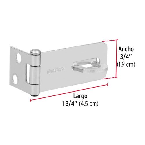 437312 43731 - Portacandado de acero zincado 1-3/4", HERMEX
