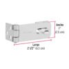 437362 43736 - Portacandado de acero zincado 2-1/2", HERMEX