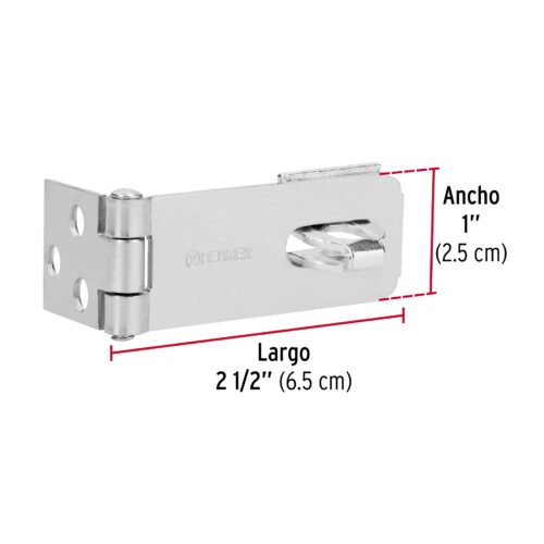 437362 43736 - Portacandado de acero zincado 2-1/2", HERMEX
