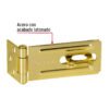 437401 43740 - Portacandado de acero latonado 3-1/4", HERMEX