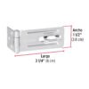 437412 43741 - Portacandado de acero zincado 3-1/4", HERMEX