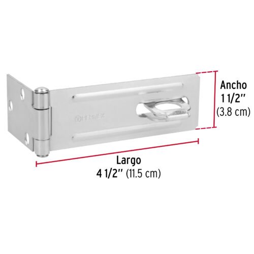 43746 - Portacandado de acero zincado 4-1/2", HERMEX