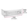 437512 43751 - Portacandado de acero zincado 6", HERMEX