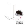 43776 - Tope tipo domo para puerta, acabado latón, HERMEX