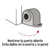 437823 43782 - Tope para puerta magnético, acabado cromo, HERMEX