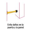 437863 43786 - Tope recto para puerta, acabado latón brillante, HERMEX