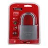 438045 43804 - Candado de hierro 63 mm gancho largo en blíster, HERMEX
