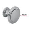 438111 43811 - Perilla metálica estilo "Moderno", níquel satinado, HERMEX