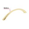 438261 43826 - Jaladera de 96mm, línea Arco, latón brillante, HERMEX