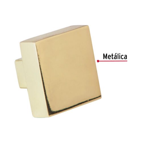 43905 - Perilla metálica estilo "Andamio" acabado latón brillante