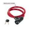 439211 43921 - Candado de cable con llave, 20 mm X 1.20 m, HERMEX