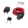 439231 43923 - Candado de cable con llave, 12 mm X 1.0 m, HERMEX