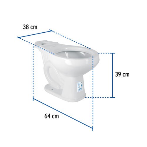 440111 44011 - Taza redonda de porcelana, blanco, FOSET
