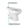 440112 44011 - Taza redonda de porcelana, blanco, FOSET