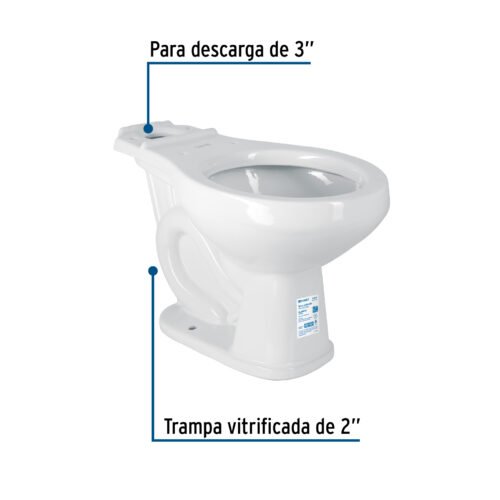 440112 44011 - Taza redonda de porcelana, blanco, FOSET