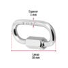 44020 - Bandola de acero de 1/8" con seguro, FIERO