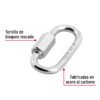 44020 - Bandola de acero de 1/8" con seguro, FIERO