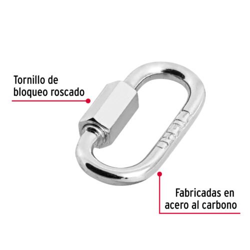 44020 - Bandola de acero de 1/8" con seguro, FIERO