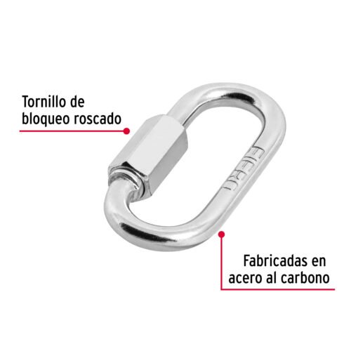 44021 - Bandola de acero de 3/16" con seguro, FIERO