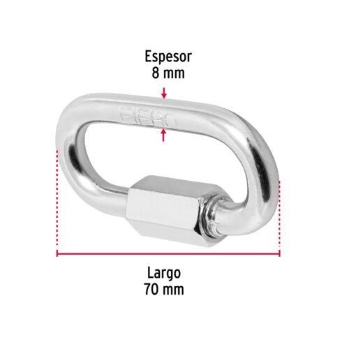 440231 44023 - Bandola de acero de 5/16" con seguro, FIERO