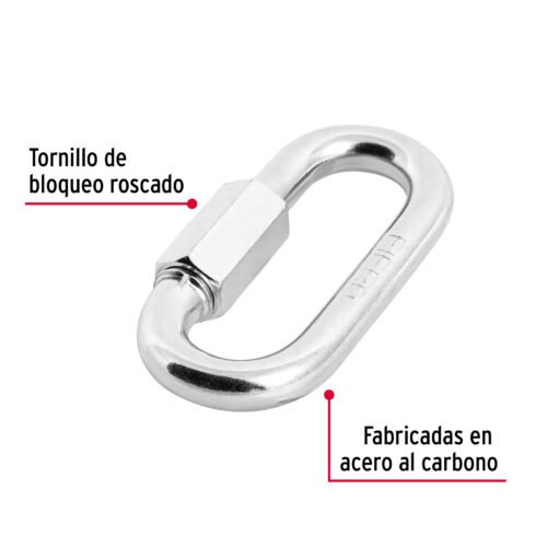 440242 44024 - Bandola de acero de 3/8" con seguro, FIERO