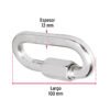 44025 - Bandola de acero de 1/2" con seguro, FIERO