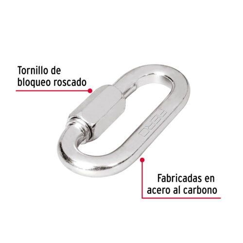 44025 - Bandola de acero de 1/2" con seguro, FIERO