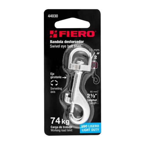 44030 - Bandola de zinc de 1/2" giratoria, FIERO