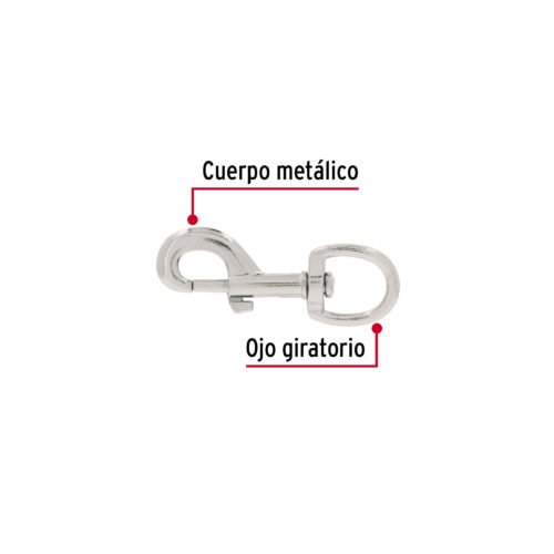 440321 44032 - Bandola de zinc de 7/8" giratoria, FIERO