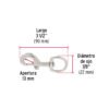 440322 44032 - Bandola de zinc de 7/8" giratoria, FIERO