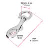 44033 - Bandola de zinc de 1" giratoria, FIERO