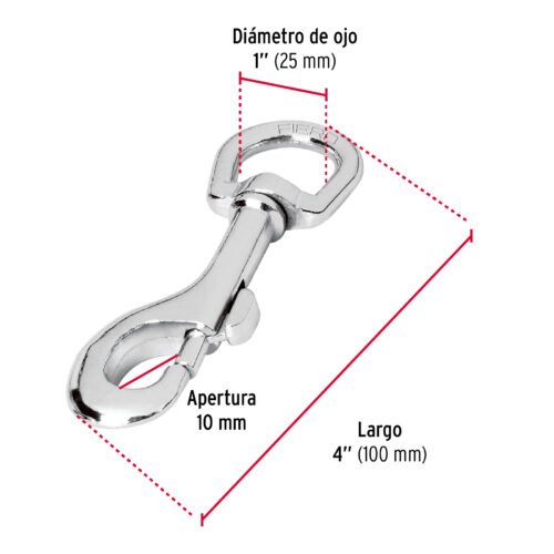 44033 - Bandola de zinc de 1" giratoria, FIERO