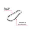 44038 - Bandola mosquetón de acero 1/4", FIERO
