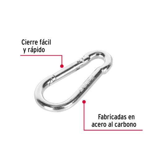 44038 - Bandola mosquetón de acero 1/4", FIERO