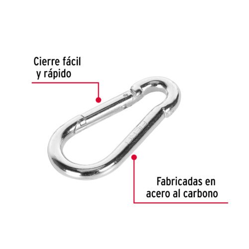 44039 - Bandola mosquetón de acero 5/16", FIERO
