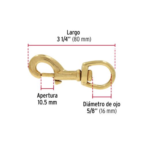 44045 - Bandola destorcedora de latón 5/8", FIERO