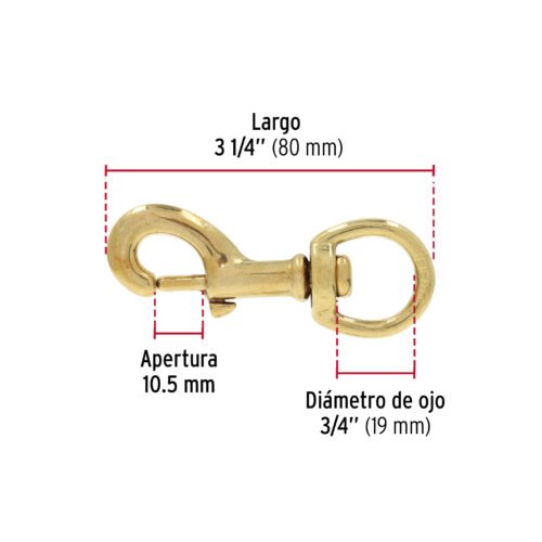 44046 - Bandola destorcedora de latón 3/4", FIERO