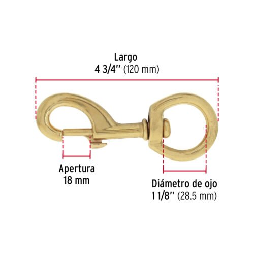44048 - Bandola destorcedora de latón 1-1/8", FIERO