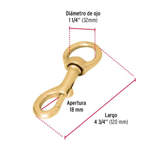 44049 - Bandola destorcedora de latón 1-1/4", FIERO