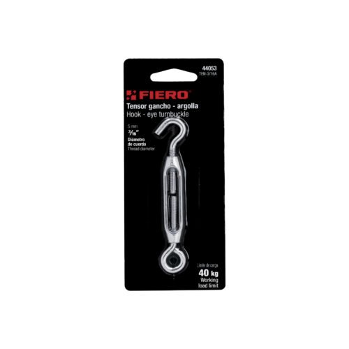 44053 - Tensor zinc 3/16" gancho-argolla, FIERO